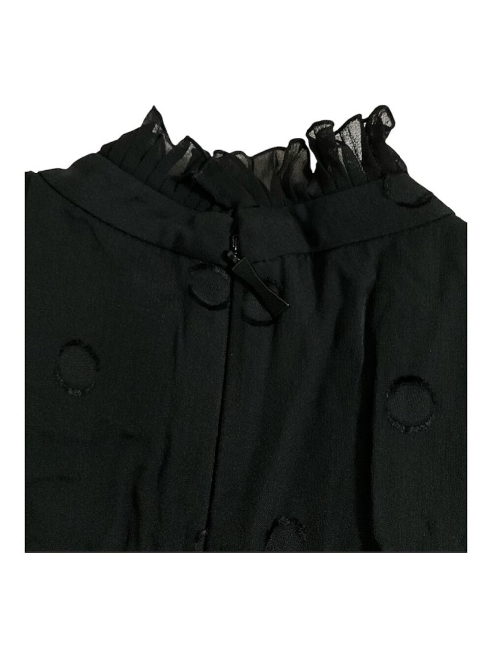 Kate Spade Silk Bakery Dot Devore Black Dress Women’s 2 NWT $498 MSRP - Picture 7 of 9